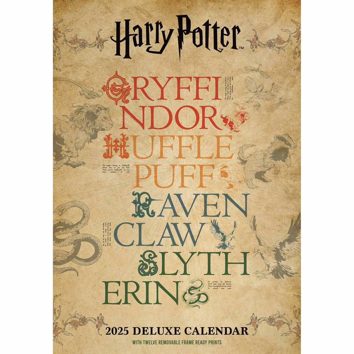2025 Deluxe Harry Potter Wall Calendar - Collectors Edition