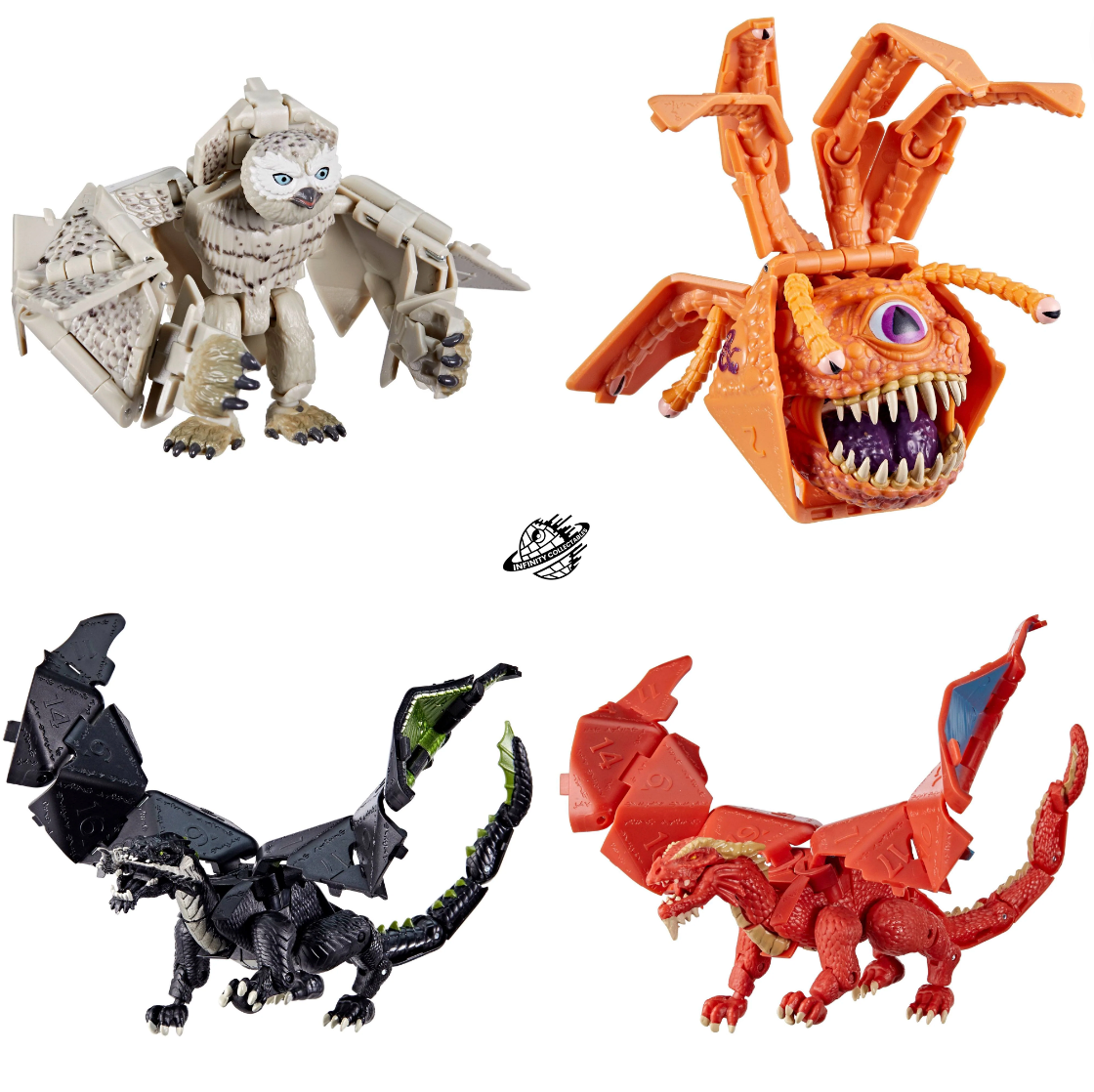 Dungeons & Dragons Honor Among Thieves D&D Dicelings Set of 4 Action Figures Bundle