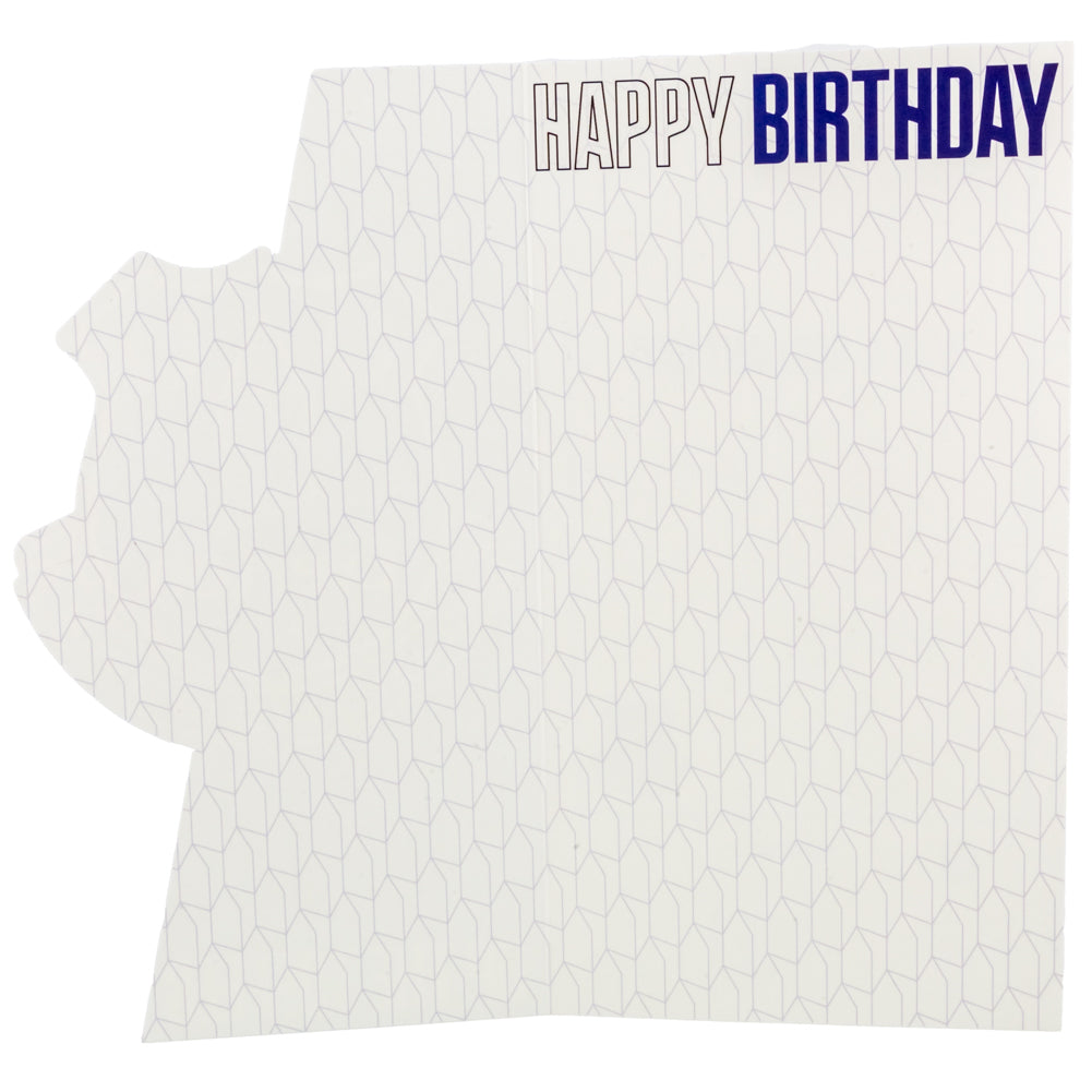 Colorful Glossy Everton FC Crest Fold-Out Birthday Card