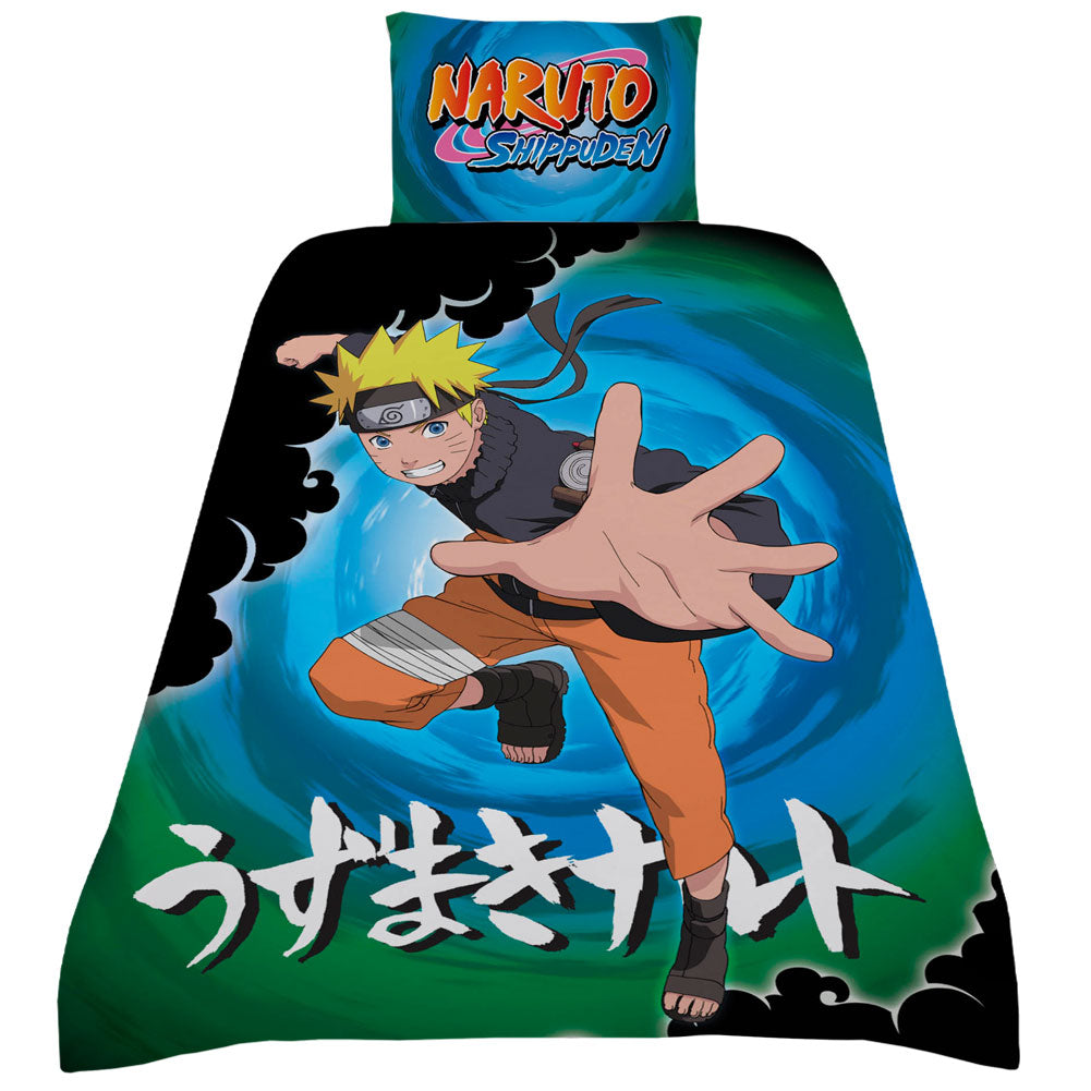Naruto Shippuden Themed Single Bed Duvet Set for Standard Beds