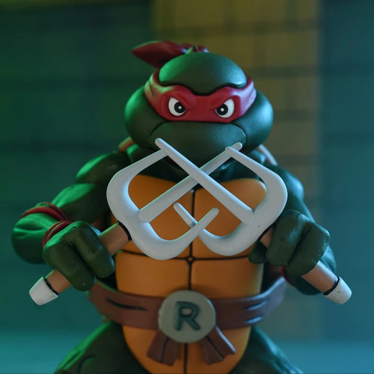 NECA 7 - inch Ultimate Action Figure of Cartoon Raphael from Teenage Mutant Ninja Turtles (VHS)