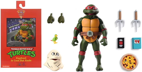 NECA 7 - inch Ultimate Action Figure of Cartoon Raphael from Teenage Mutant Ninja Turtles (VHS)