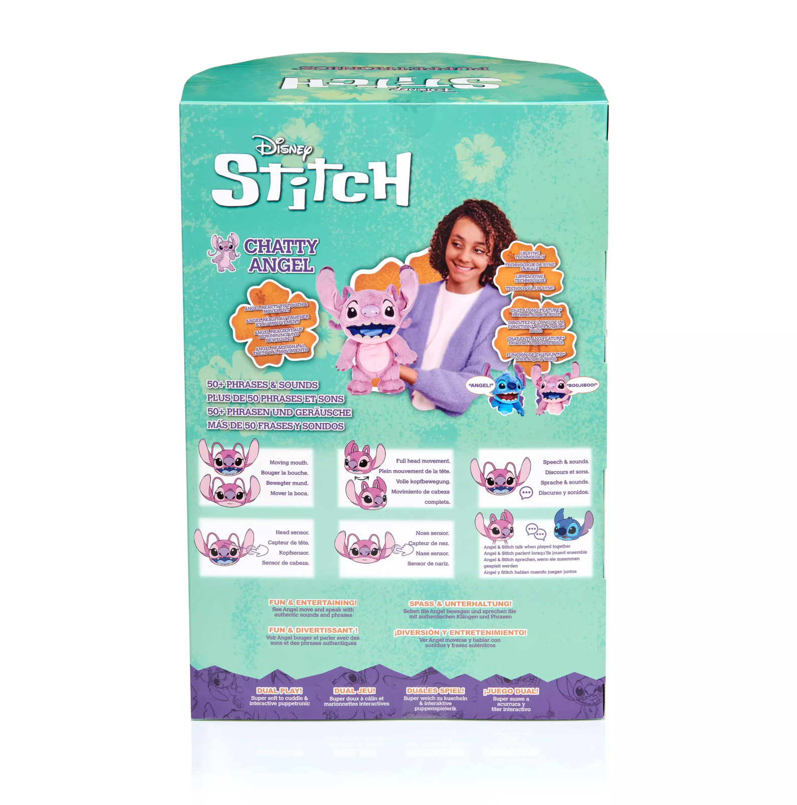 Disney Stitch Themed Interactive Chatty Angel Puppetronic Toy