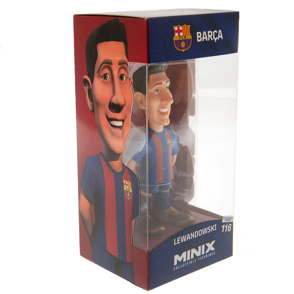 FC Barcelona Collectible MINIX Figurine of Football Star Robert Lewandowski