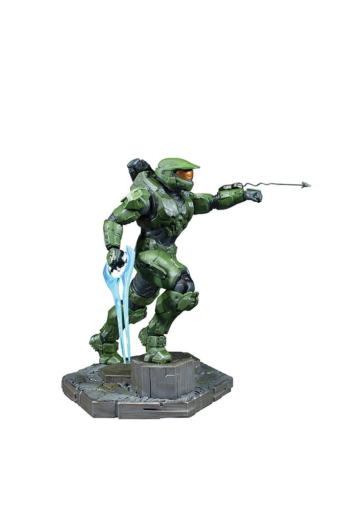 10-Inch Halo Infinite Master Chief Statue with Grappleshot and Energy Sword