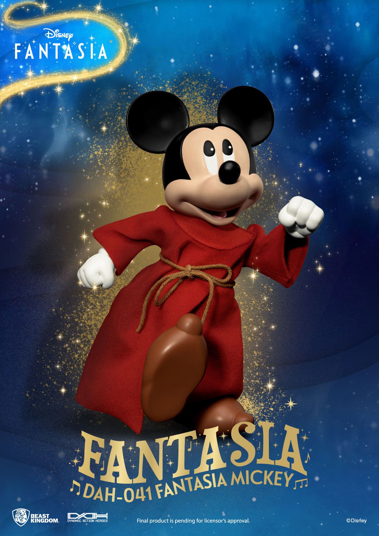 Disney Classic Dynamic Action Figures - 1/9 Scale Mickey Fantasia Deluxe Edition Collectible Heroes