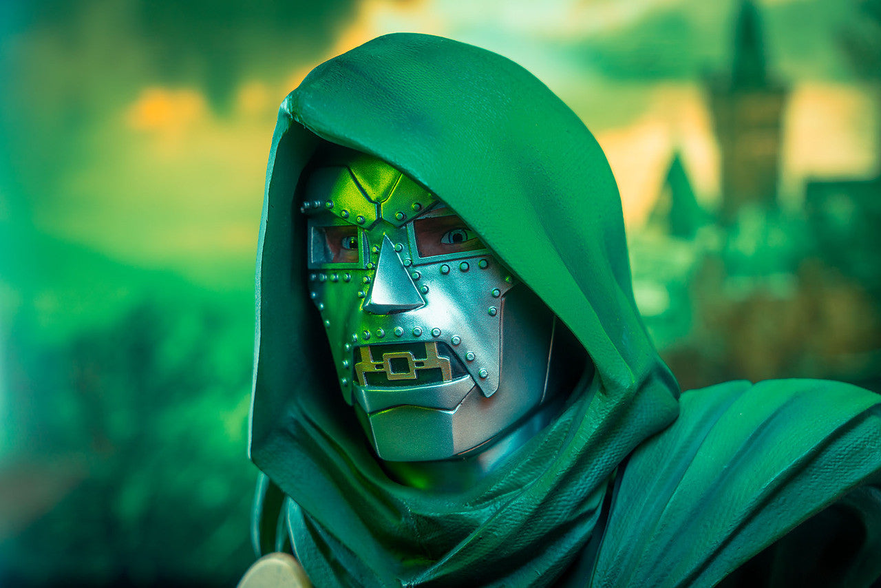 Diamond Select's Marvel Legends 3D 1/2 Scale Limited Edition Statue Bust of Doctor Doom, the Ruler of Latveria