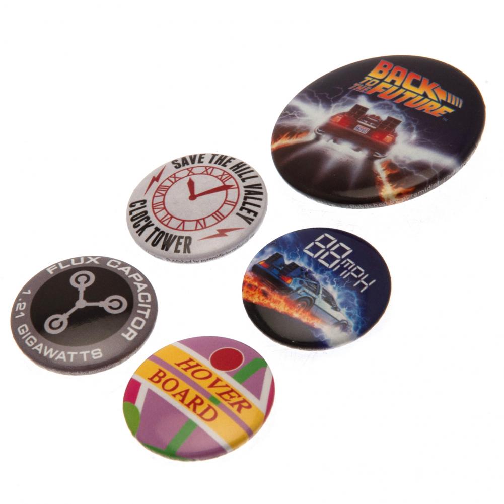 Back To The Future Collection of Button Badges with Catchy Designs