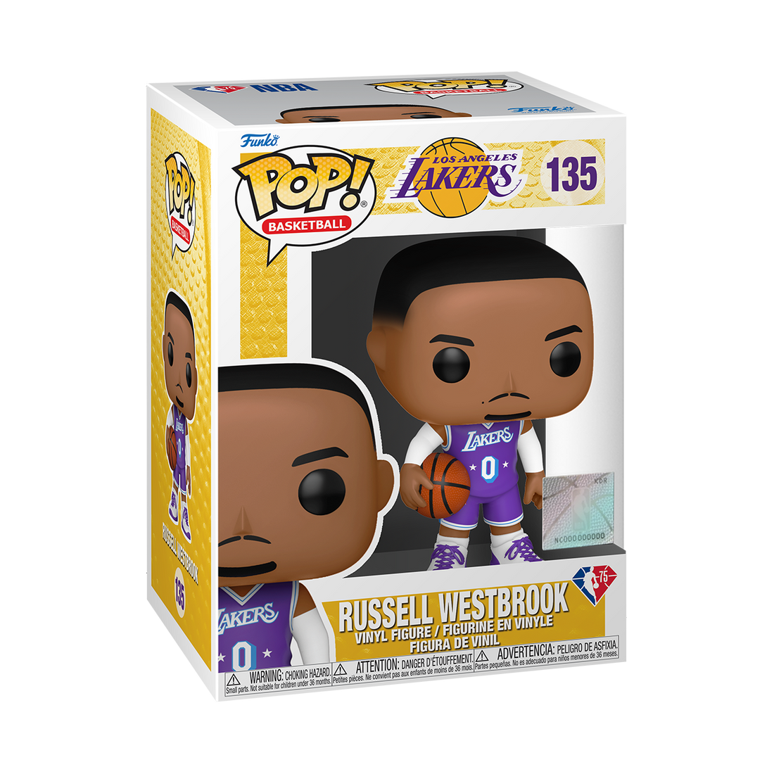 NBA Collectible Los Angeles Lakers - Russell Westbrook Funko Pop! Vinyl Action Figure