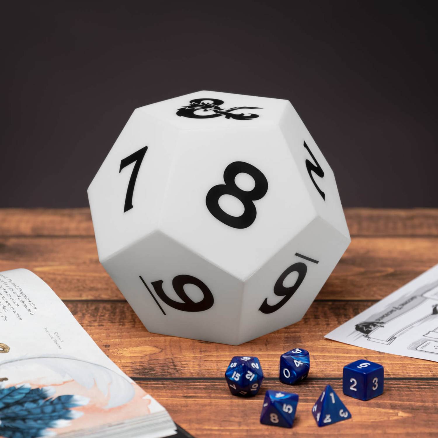 Dungeons and Dragons Decorative D12-Shaped Color-Changing Light