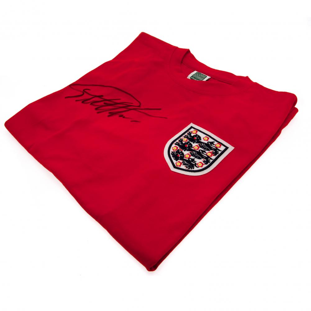 Authentic England 1996 Football Shirt Personally Signed by Legendary Sir Geoff Hurst