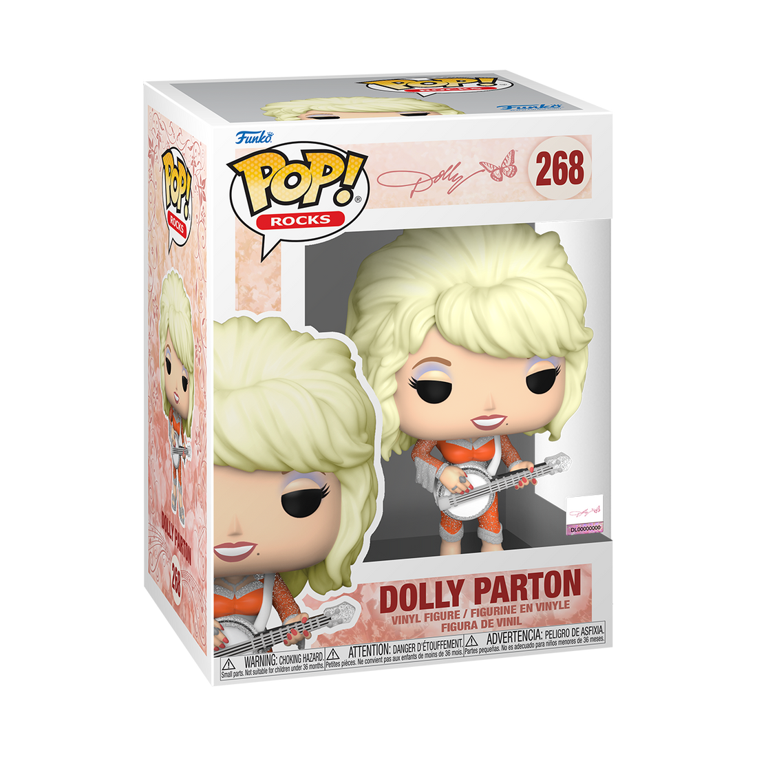 Collectible Dolly Parton Funko Pop! Rocks Vinyl Figurine for Fans