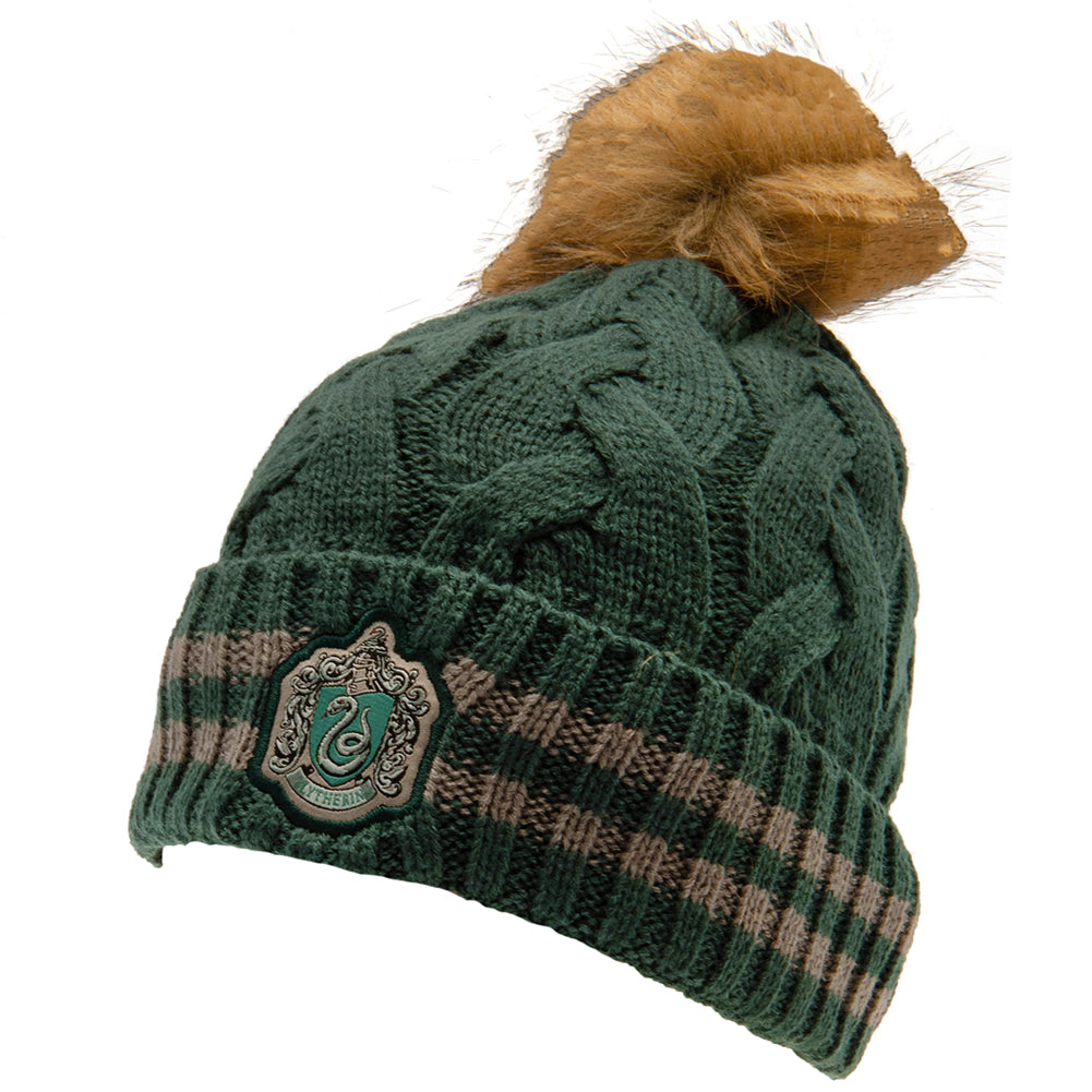 Harry Potter Themed Slytherin Bobble Beanie for Adults
