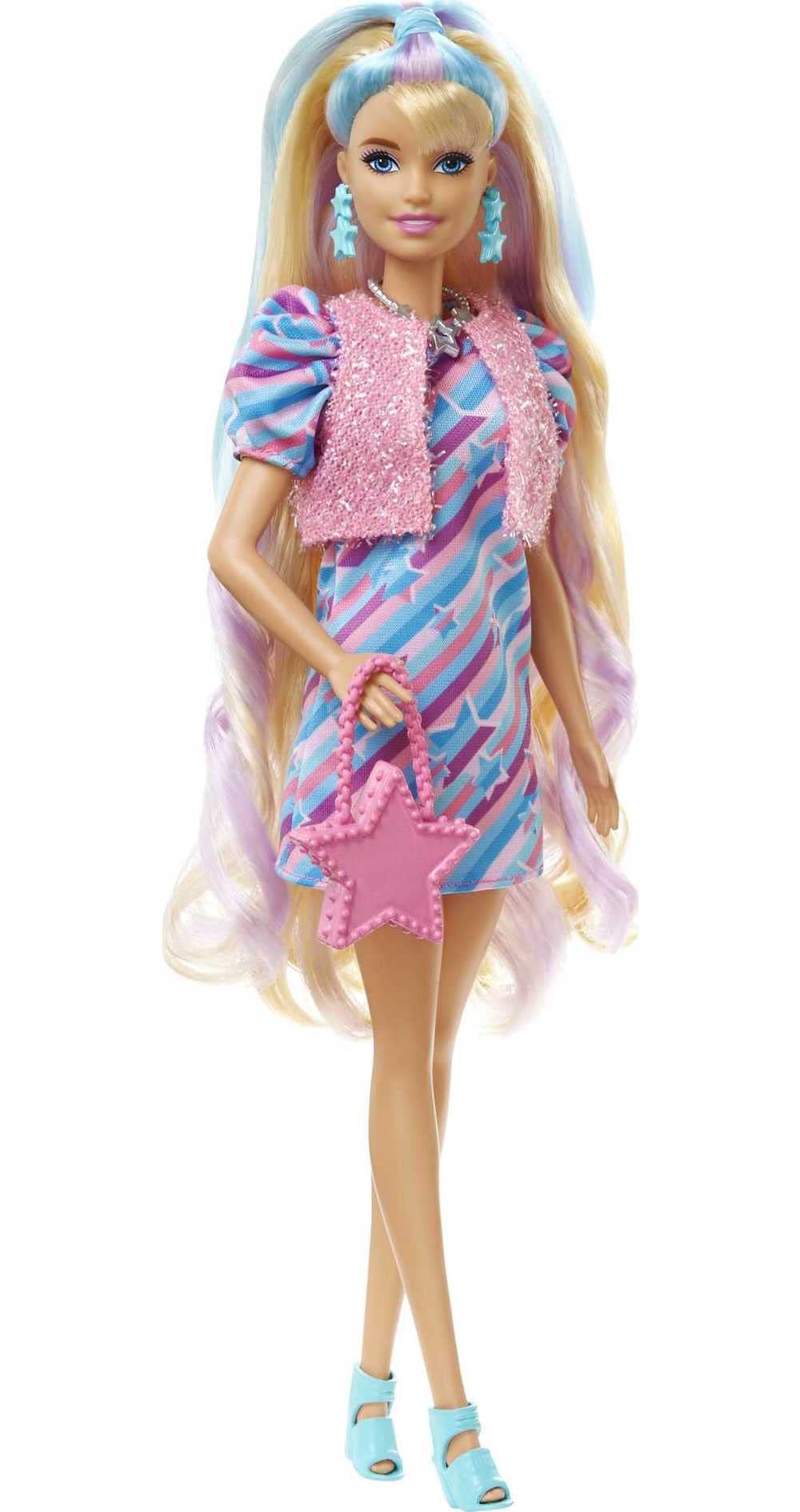 Star - Themed Barbie Totally Hair Doll with 15+ Color - Changing Accessories