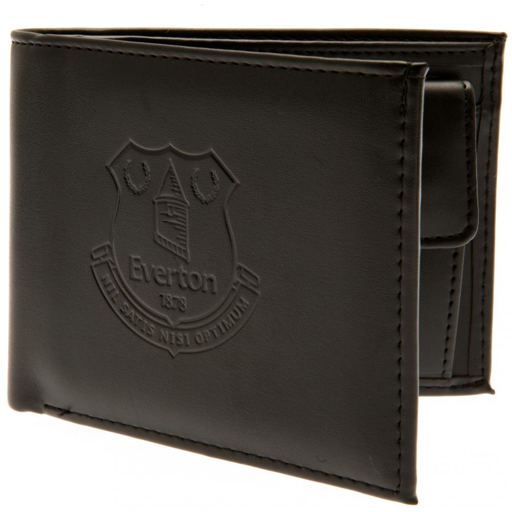 Stylish Black PU Everton FC Wallet with Debossed Club Crest