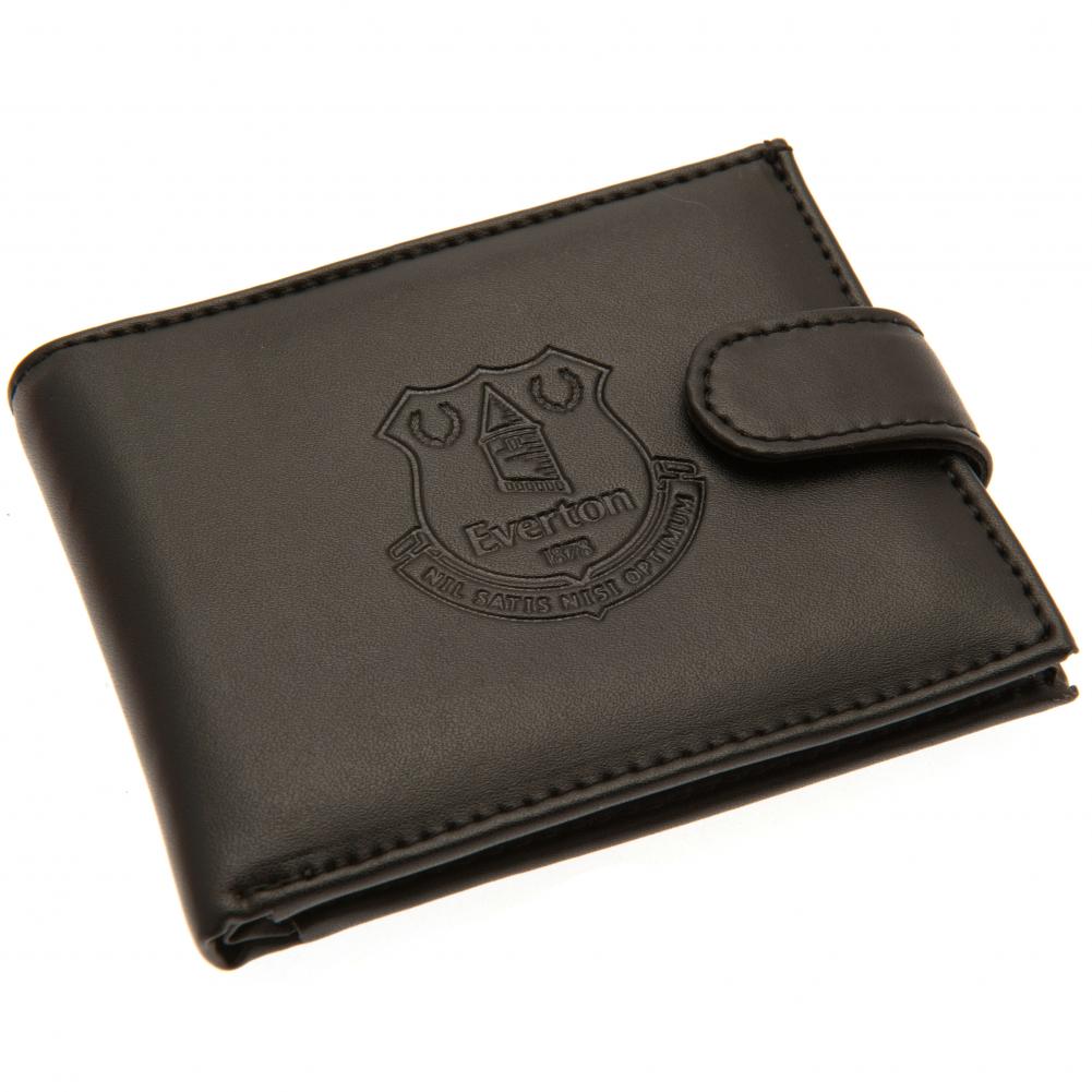 Everton Football Club RFID-Protected Black Leather Wallet