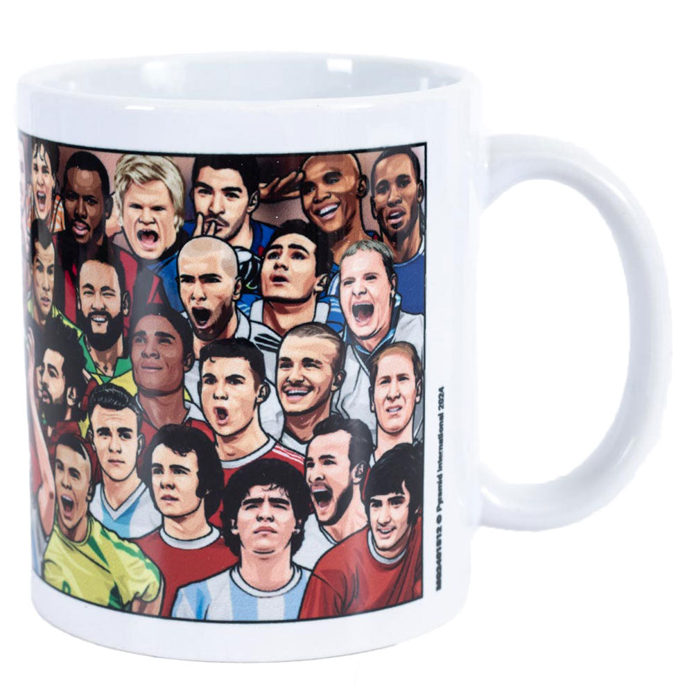Legendary Football Heroes Ceramic Coffee Mug for Everyday Use