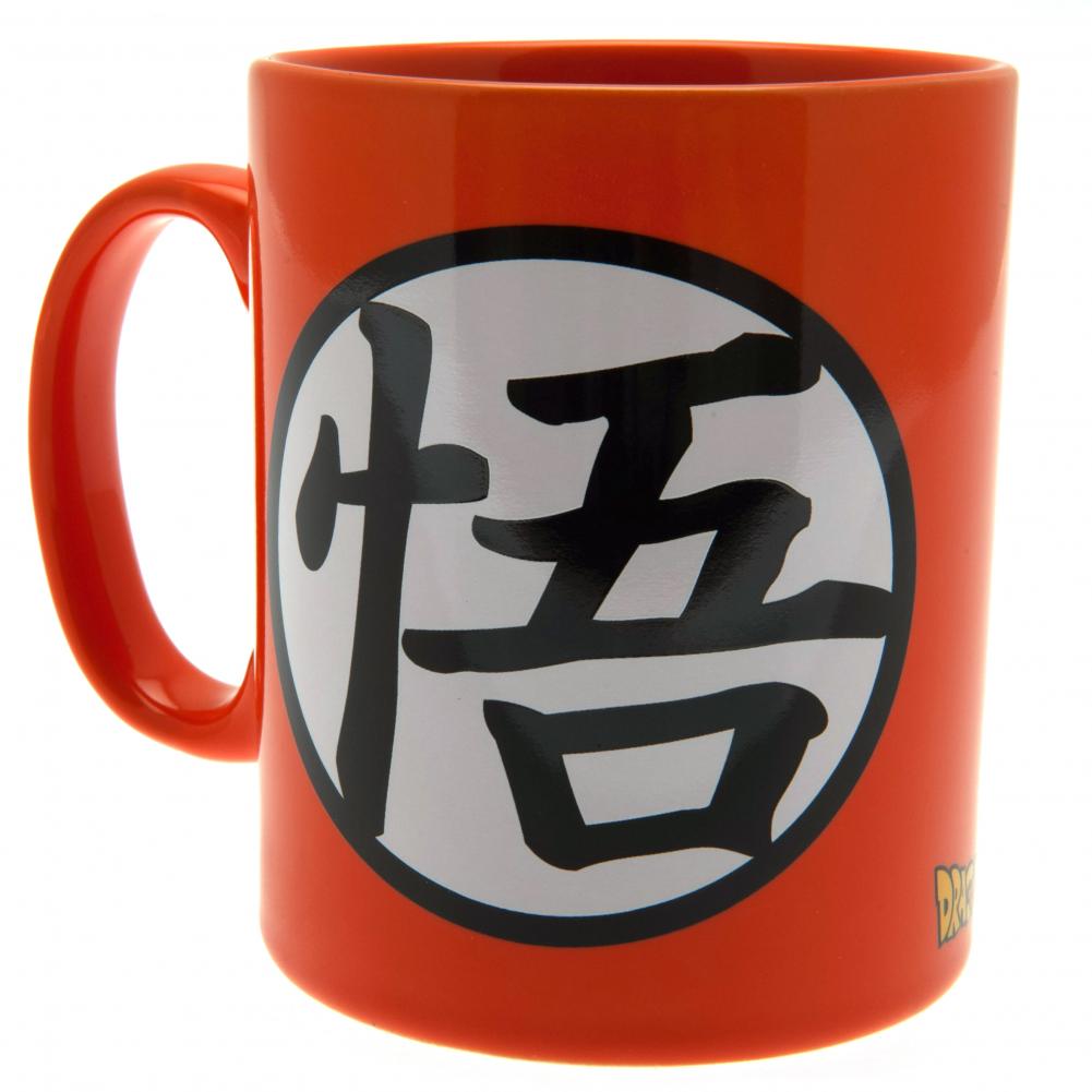 Vibrant Orange Dragon Ball Z-themed Ceramic Mega Mug