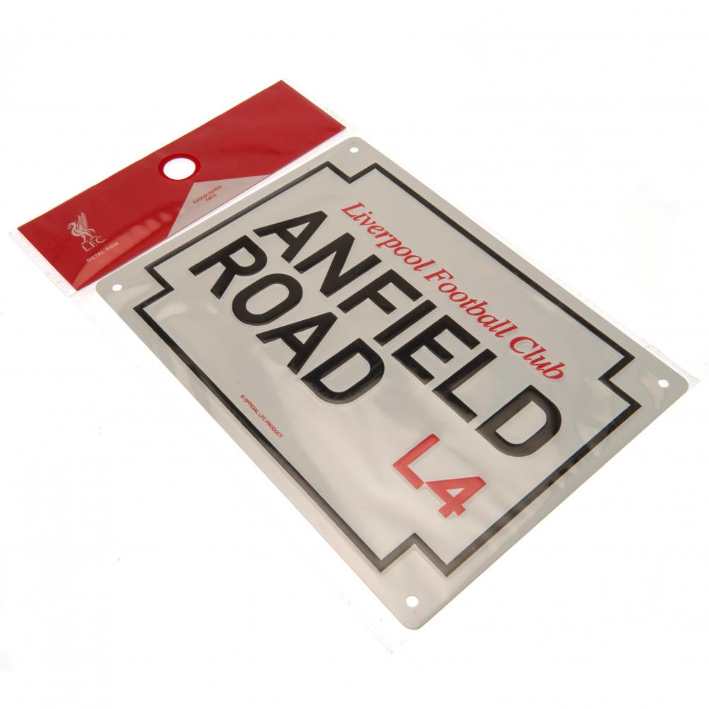 Authentic Liverpool FC Anfield Road Wall Decorative Metal Sign