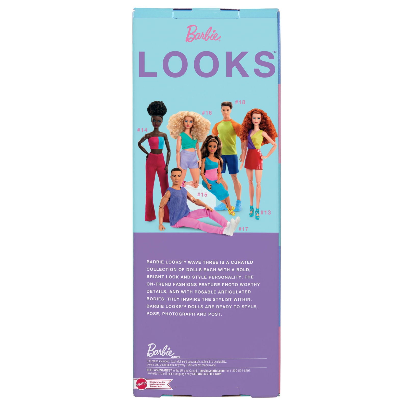 Barbie Signature Curvy Doll with Stunning Curly Blonde Hair and Trendy Looks