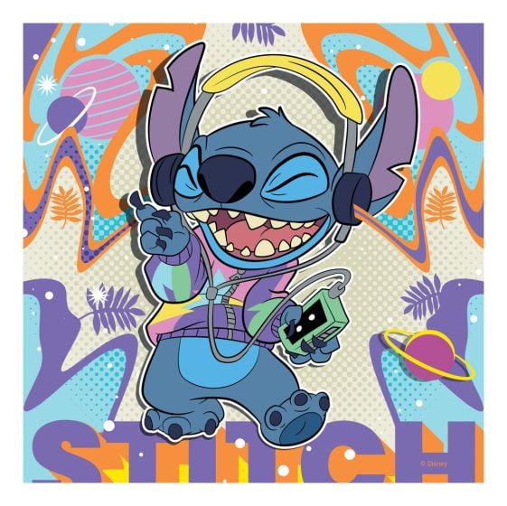 Disney Stitch 49-Piece Jigsaw Puzzle Set of 3 - Ideal Kids' Puzzle for Children