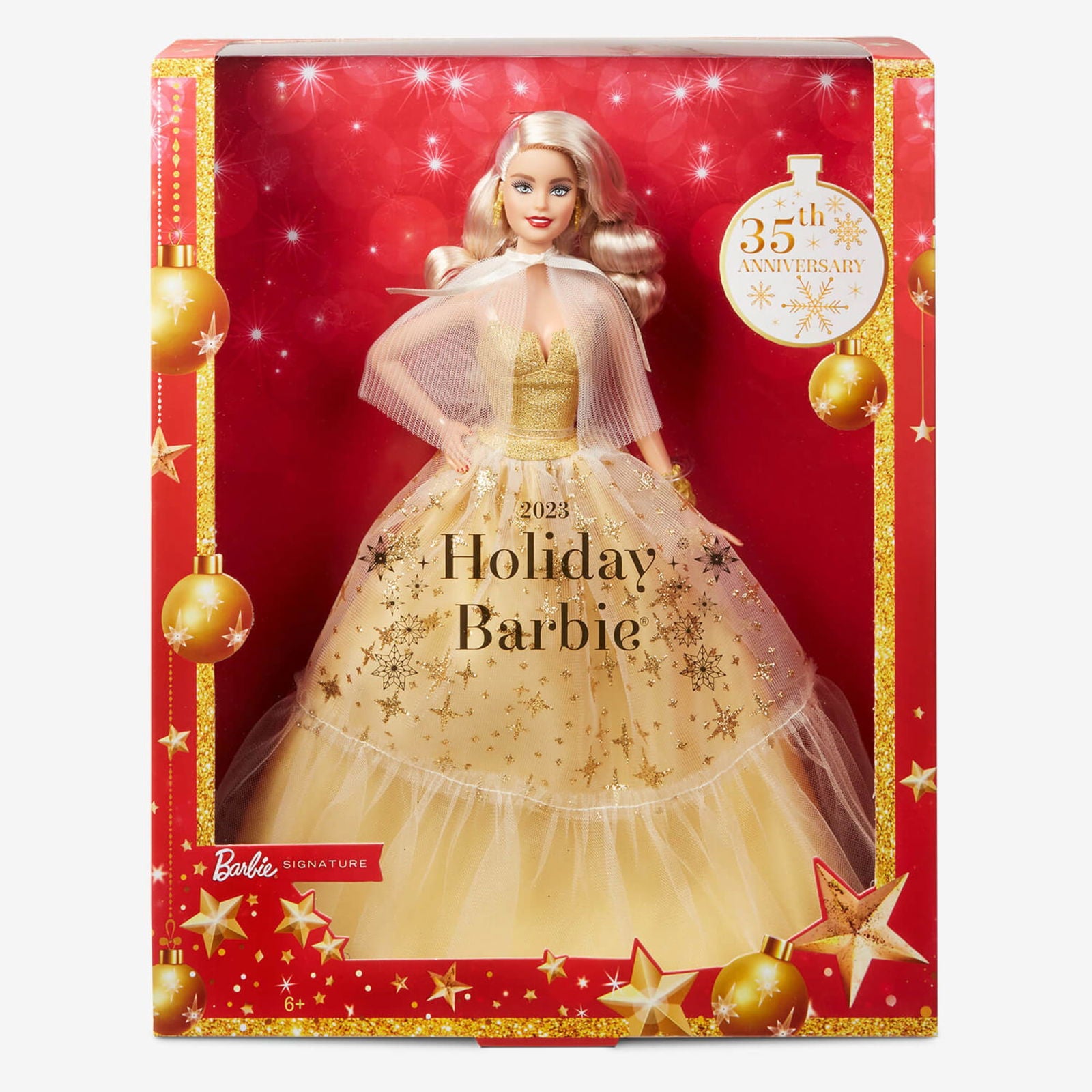 2023 Holiday 35th Anniversary Barbie Signature Doll Complete Bundle of Four