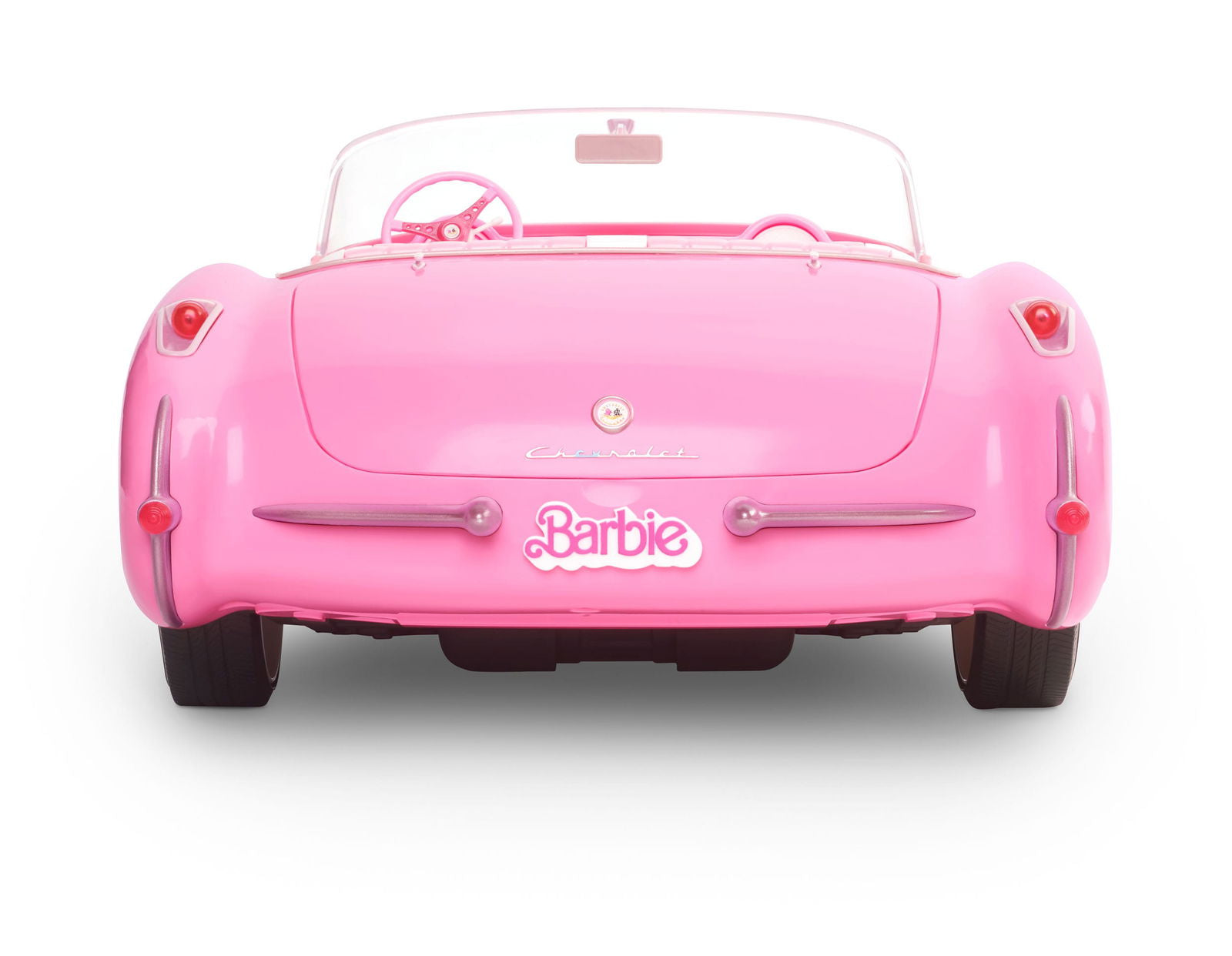 Collectible Barbie The Movie Inspired Pink Chevrolet Corvette Convertible Toy Car