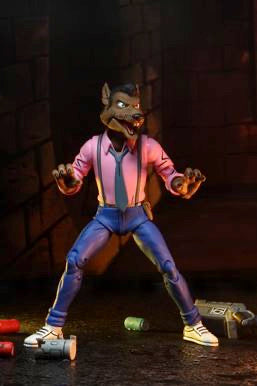 NECA Two - Piece Set of 7 - Inch Action Figures Featuring TMNT Cartoon Rat King and Vernon