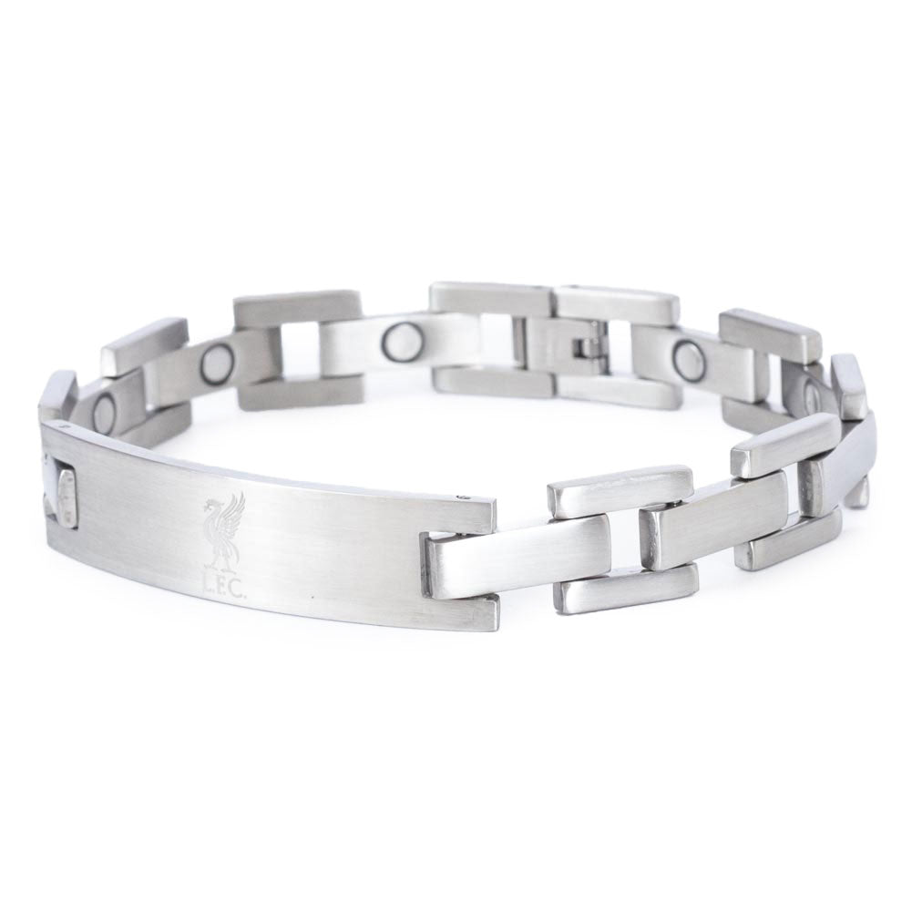 Engraved Liverpool Stainless Steel Link Bracelet for Fans