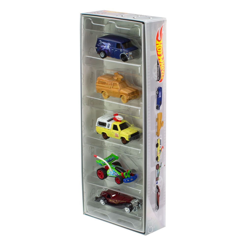 Disney 100th Anniversary Special Edition Hot Wheels Premium Die - cast 1/43 Scale Collectible Vehicles 5 - Piece Pack