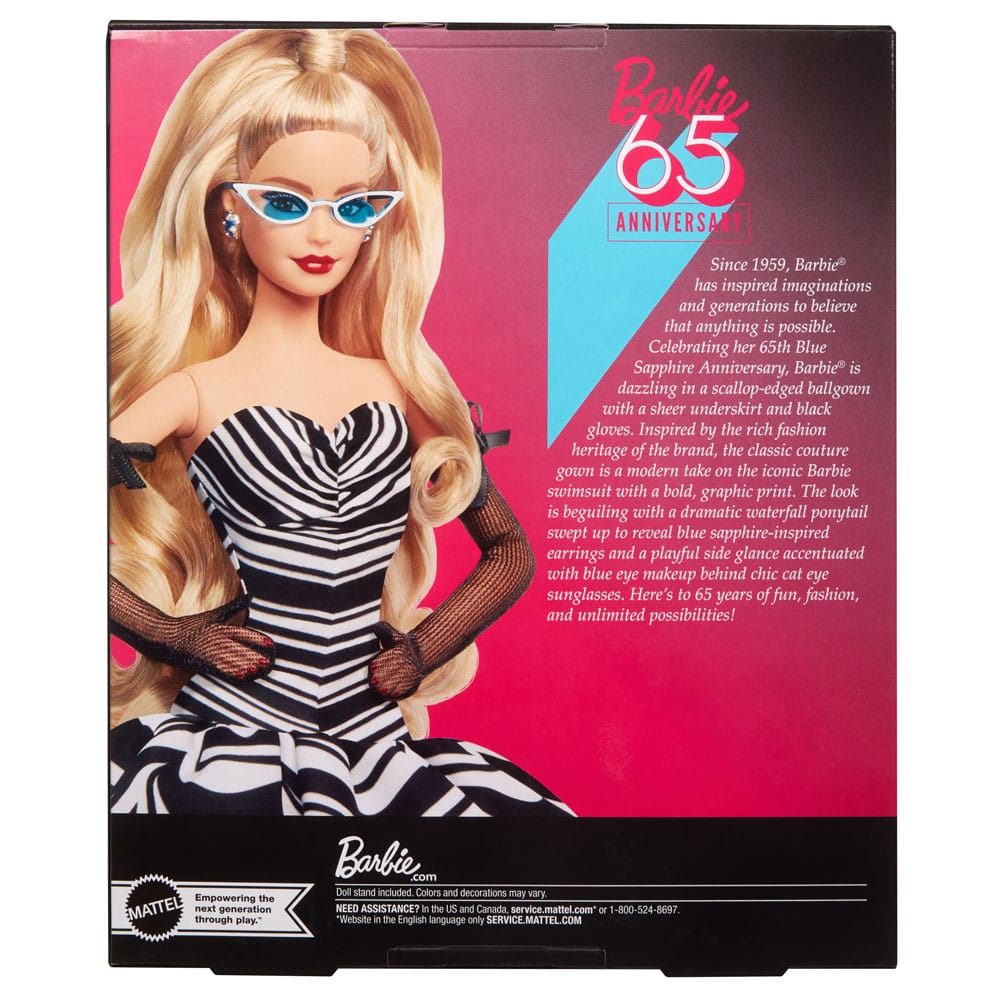 Barbie Signature Blonde Hair 65th Anniversary Collectible Doll
