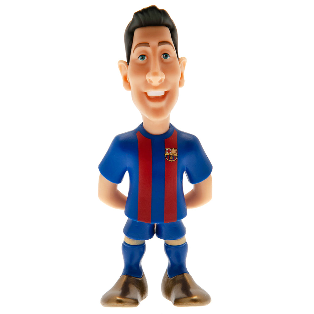 FC Barcelona Collectible MINIX Figurine of Football Star Robert Lewandowski