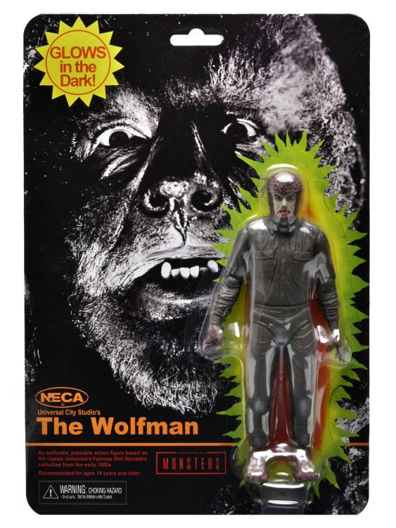 NECA Universal Monsters 7-Inch Retro Glow-in-the-Dark 3-Piece Action Figure Set