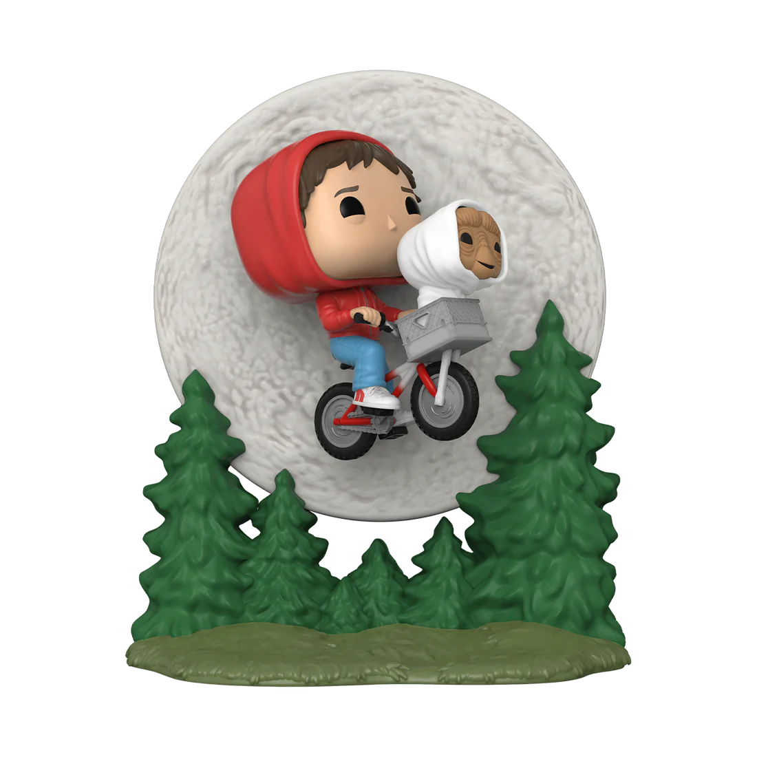 Exclusive Glow - in - the - Dark E.T. the Extra - Terrestrial Collectible POP! Moment Vinyl Figure Featuring Elliot and ET Flying to Commemorate the Movie's 40th Anniversary