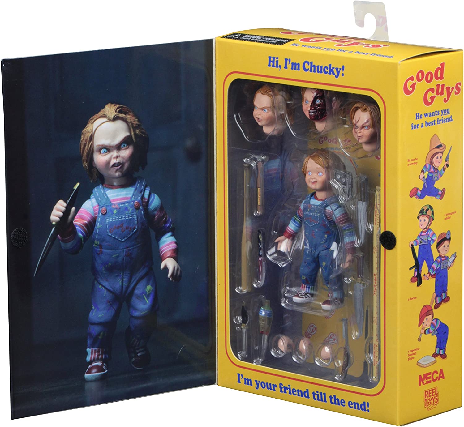 NECA Ultimate 7 - Child's Play Chucky Action Figure for Horror Fans
