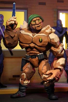 NECA 7-Inch Action Figure of Tragg And Grannitor from the Classic 1980s Teenage Mutant Ninja Turtles Cartoon Series
