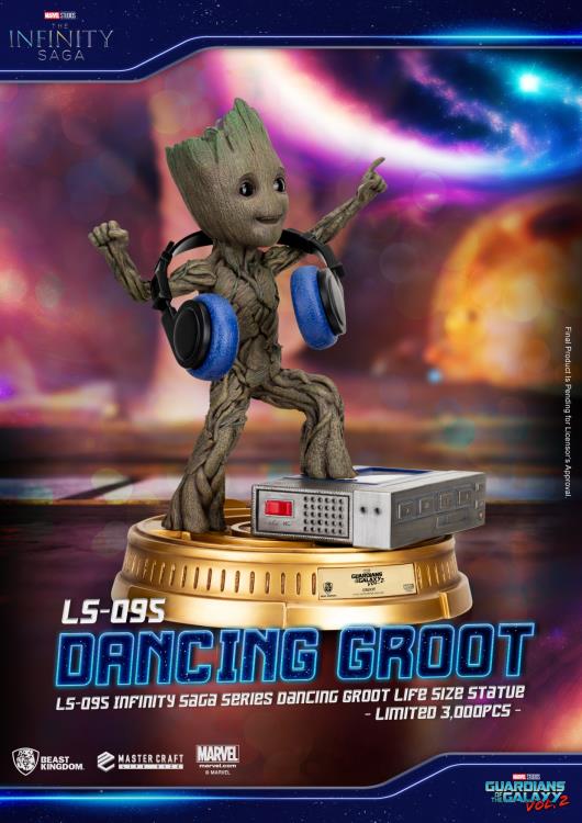 Exclusive Limited Edition Life-Sized Dancing Groot Statue from Guardians of the Galaxy Vol. 2 in the Infinity Saga