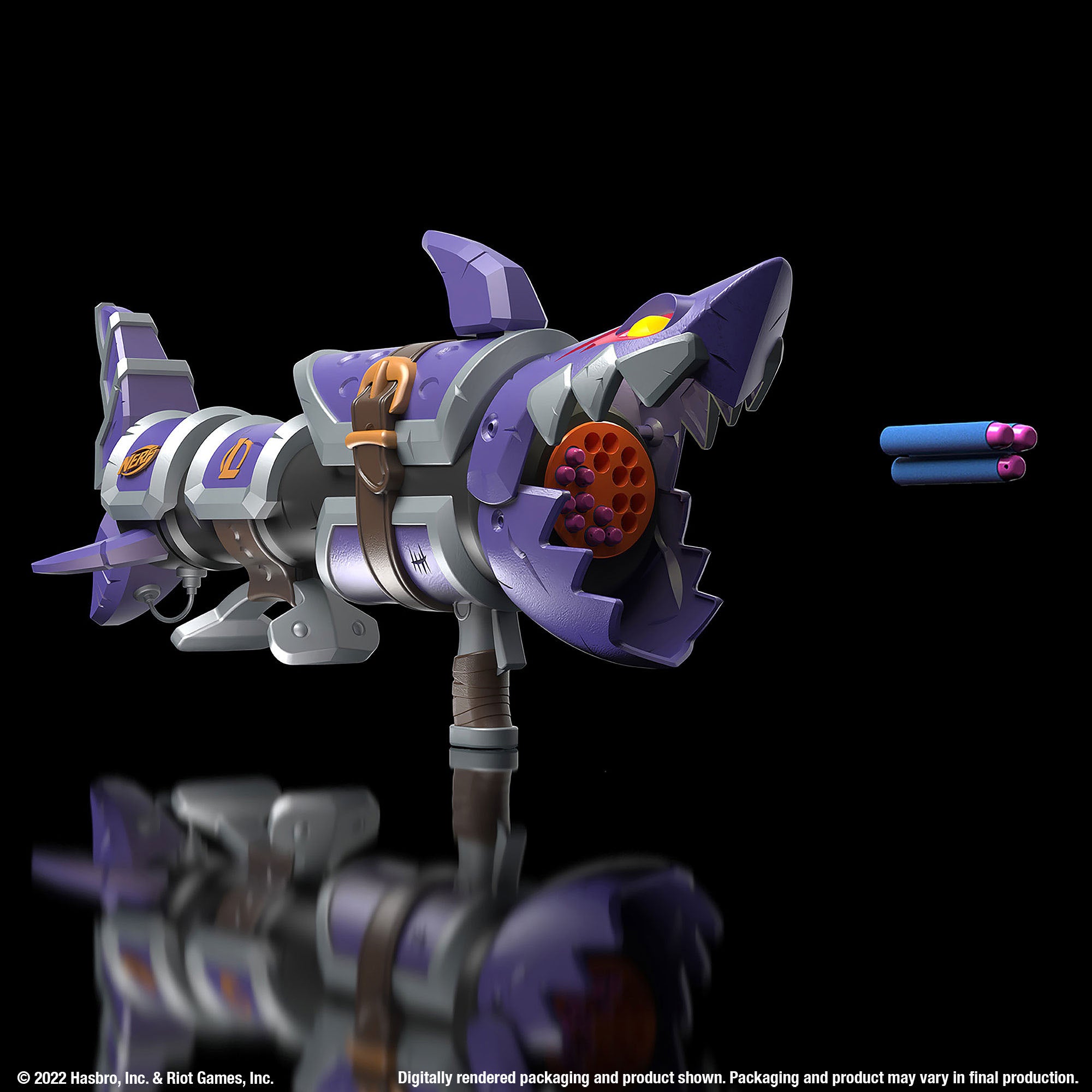 Nerf LMTD Limited Edition League of Legends Inspired Jinx Fishbones Dart Blaster
