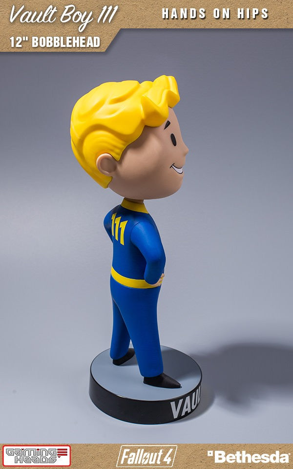 12 - inch Fallout Vault Boy 111 Bobblehead with Hands on Hips