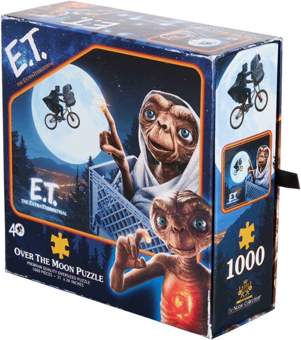 1000-Piece Jigsaw Puzzle - E.T. The Extra-Terrestrial Inspired Over the Moon Scene