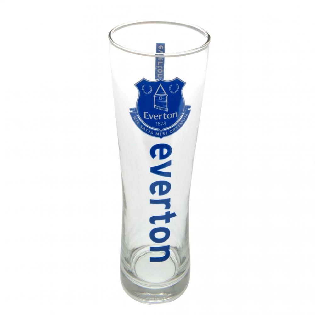 Everton Football Club Tall Pilsner Style Beer Drinking Glass