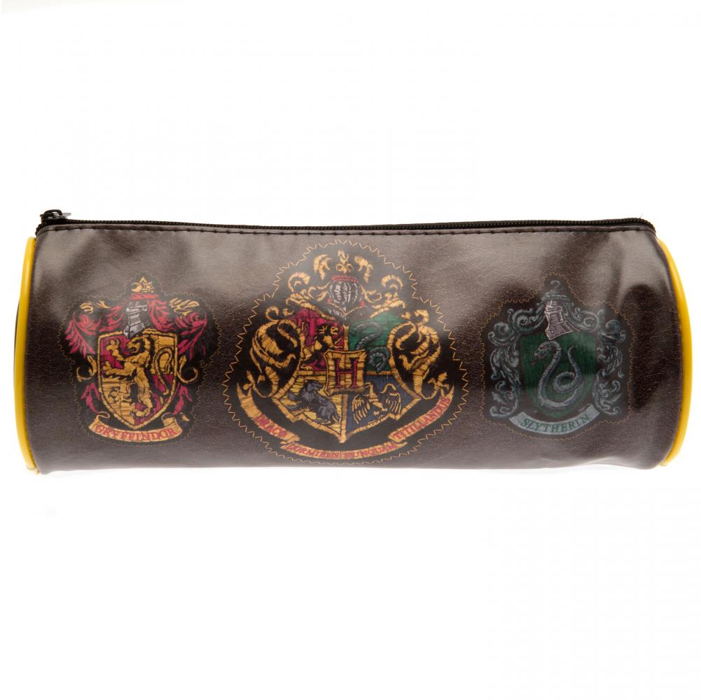 Harry Potter Themed Cylindrical Zipped Pencil Case for Stationery Storage
