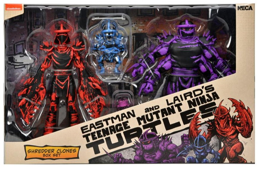NECA 7-Inch Scale Collectible Action Figures Box Set of Teenage Mutant Ninja Turtles Shredder Clones Inspired by Mirage Comics