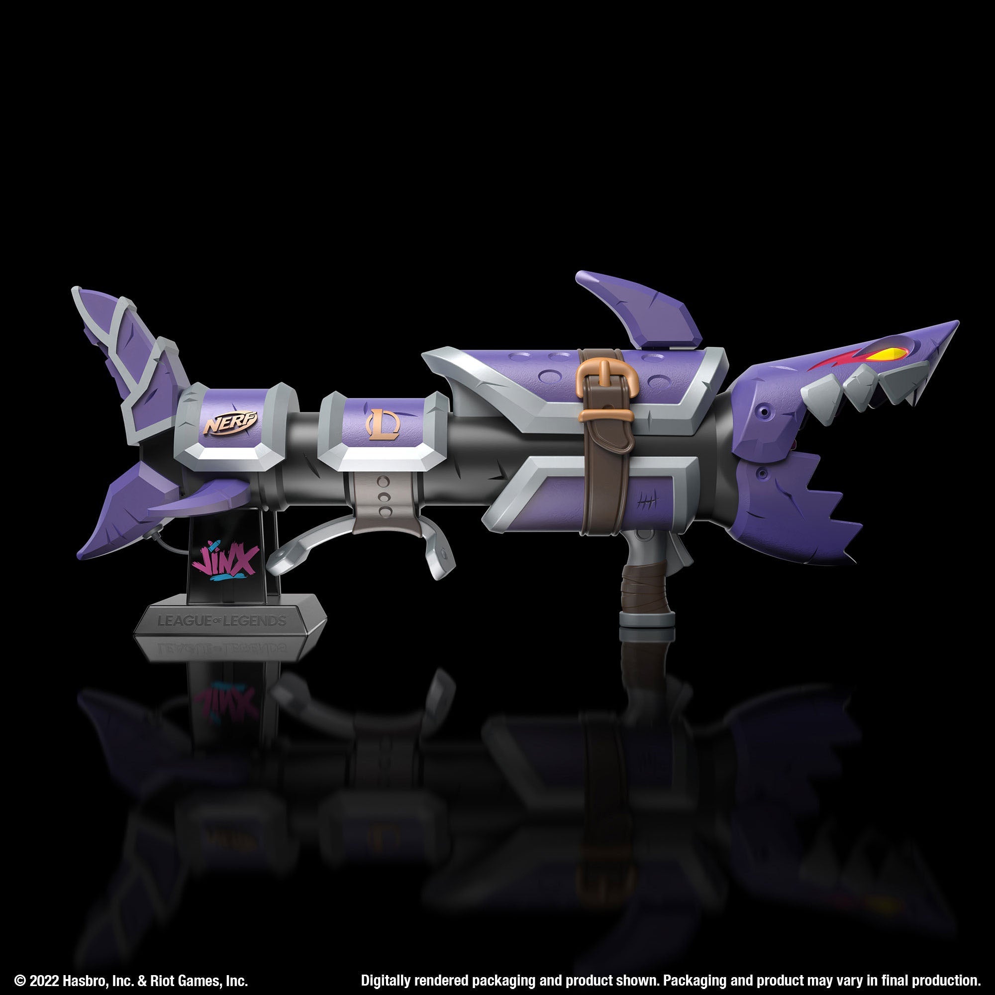 Limited Edition Nerf LMTD League of Legends Inspired Jinx Fishbones Dart Blaster