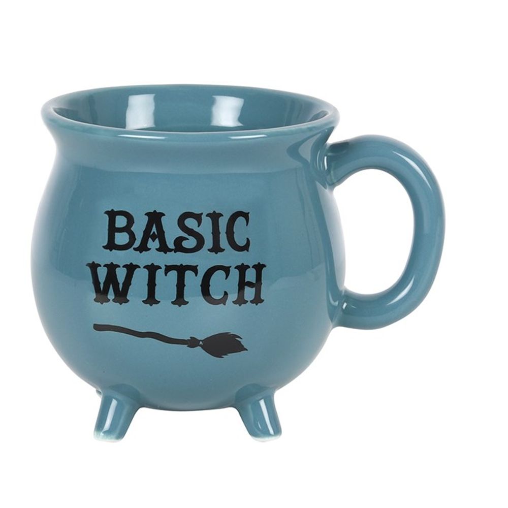 Stylish Blue Cauldron-Shaped Mug for Basic Witches
