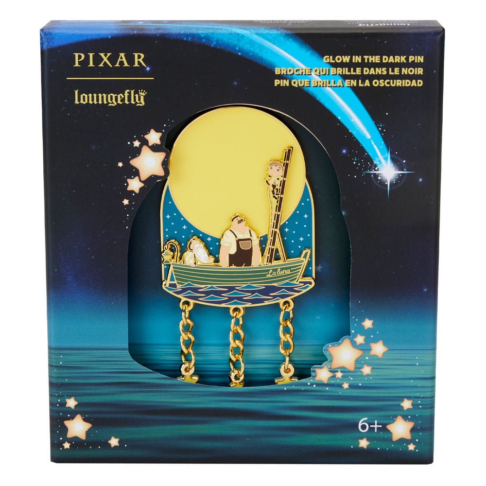 Limited Edition Disney by Loungefly La Luna Glow - in - the - Dark Metal Enamel Collectible Pins
