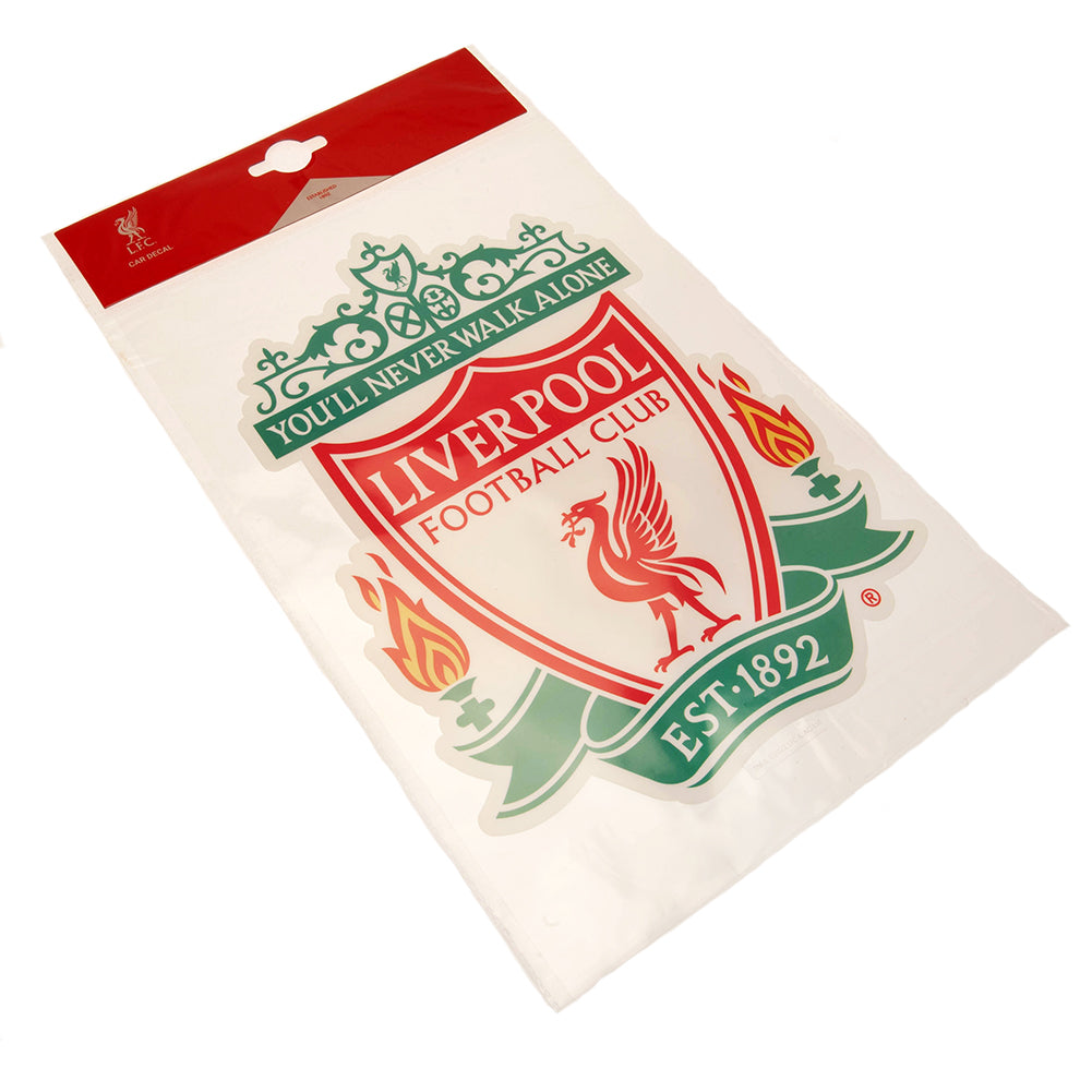Large A4-Sized Liverpool Football Club Crest Automotive Decal with Glossy Finish