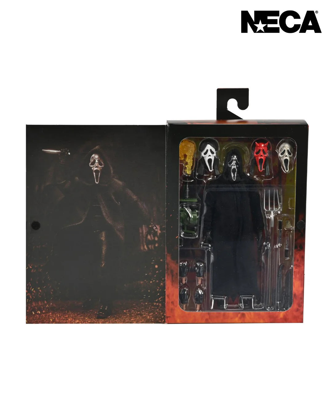 NECA Ghost Face Inferno 7-Inch Ultimate Collectible Action Figure for Horror Enthusiasts