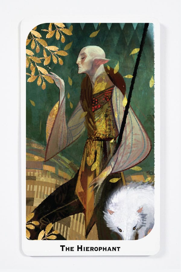 14cm Tall Dragon Age Solas the Hierophant Tarot Statue with Matching Base