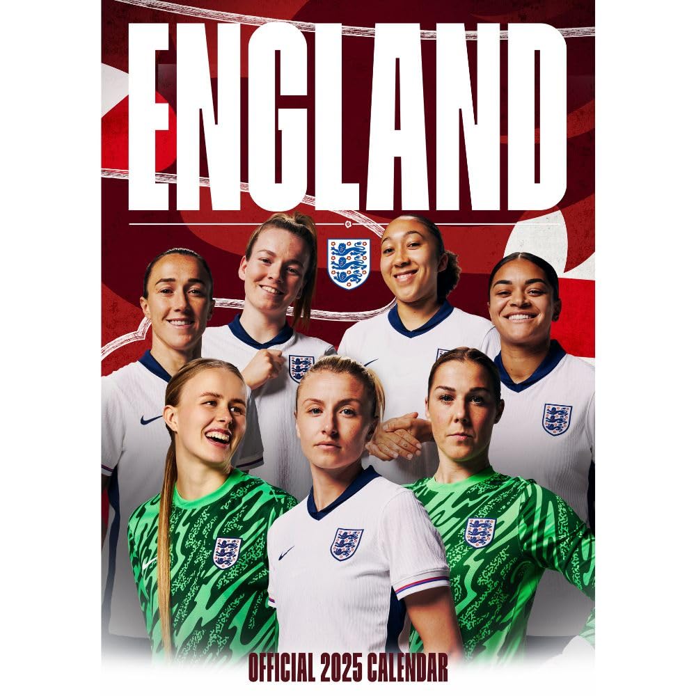 2025 England Lionesses A3 Wall Calendar with Favourite Women's FA Players